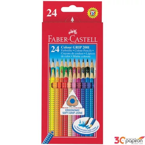Faber-Castell színes ceruza 24db-os Grip 2001 Akvarell Környezetbarát ceruza 112424 112424