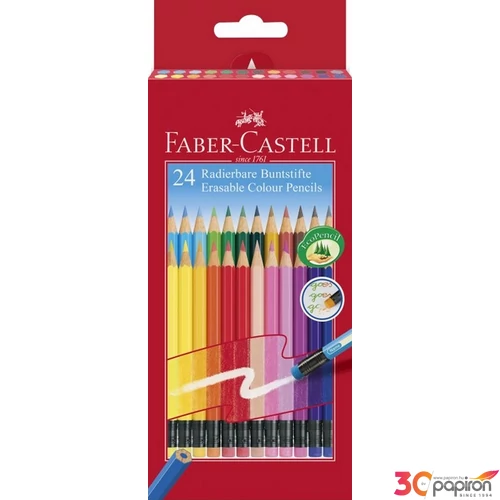 Faber-Castell színes ceruza 24db-os radíros véggel 116625 . 116625