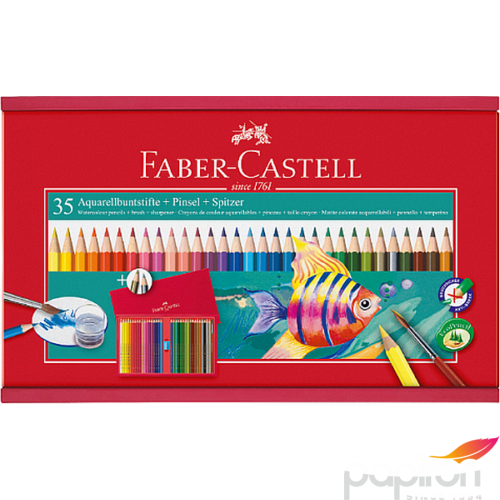 Faber-Castell színes ceruza 35db +ecset+hegyező Akvarell 114415. 114415