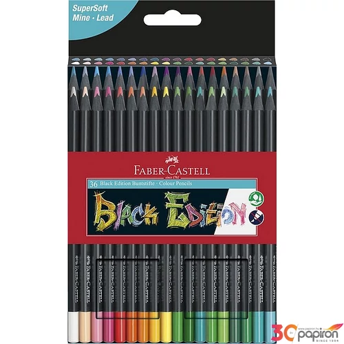 Faber-Castell színes ceruza 36db Black Edition fekete test 116436