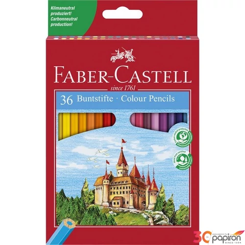 Faber-Castell színes ceruza 36db színes ceruza Várak vár törésállóhe hatszögletű átmérője: 3mm 120136. 120136