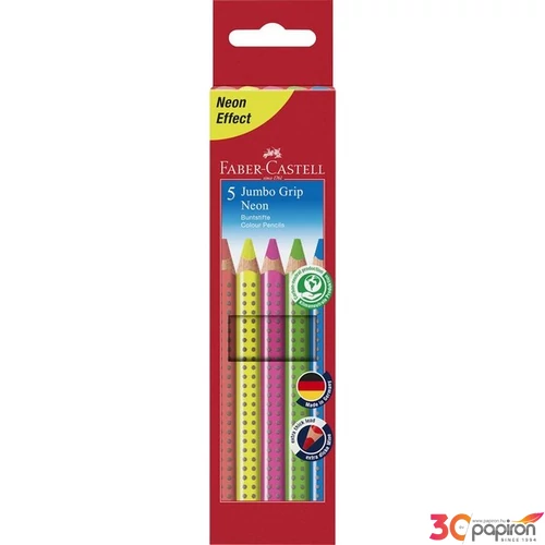 Faber-Castell színes ceruza 5db Jumbo Grip neon színek . 110994