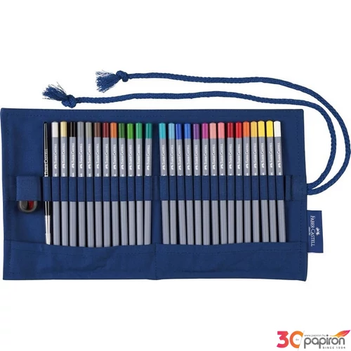 Faber-Castell színes ceruza AG-aquarell készlet 30db-os Goldfaber Aqua tekercses tolltartóban