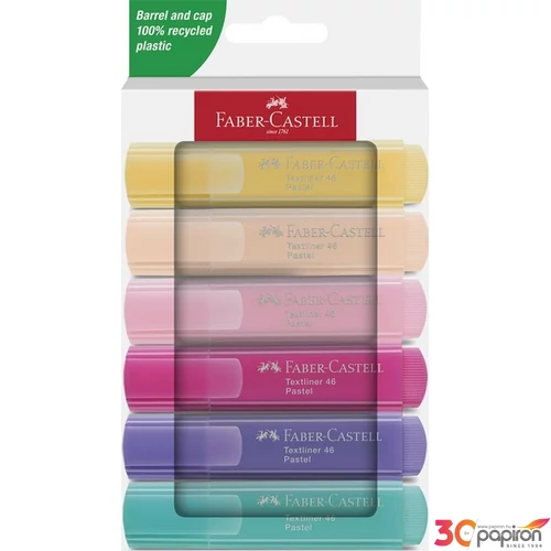 Faber-Castell szövegkiemelő 6db-os 1546 pasztell 2024