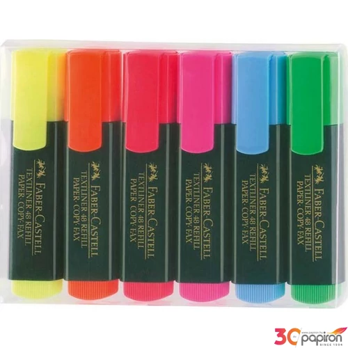 Faber-Castell szövegkiemelő 6db Textliner 1548 paper/copy/fax Highlighter. 154806