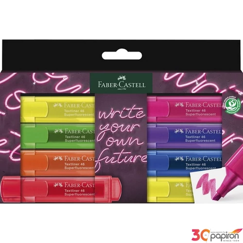 Faber-Castell szövegkiemelő Készlet 8Db-Os 1546 Neon GenZ 2023