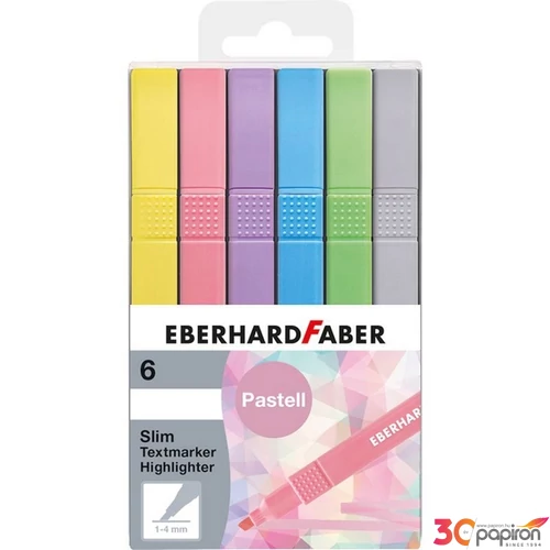 Eberhard-Faber szövegkiemelő 6db-os PASZTELL vékony 1-4mm