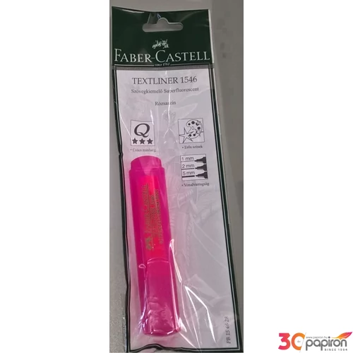 Faber-Castell szövegkiemelő Textliner 1546 neon rózsaszín Highlighter bliszteres PB154628