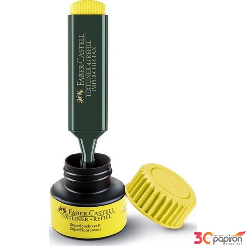 Faber-Castell szövegkiemelő Textliner utántöltő 25ml sárga. Highlighter 154907