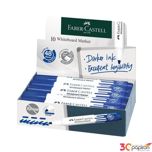 Faber-Castell táblafilc W20 kerek hegyű kék 254051