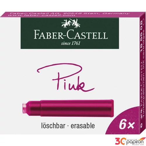 Faber-Castell tintapatron 6db pink 185508