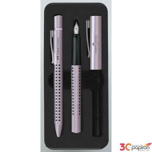 Faber-Castell töltőtoll Golyóstoll GRIP EDITION GLAM 2db-os M-es heggyel fém díszdobozban