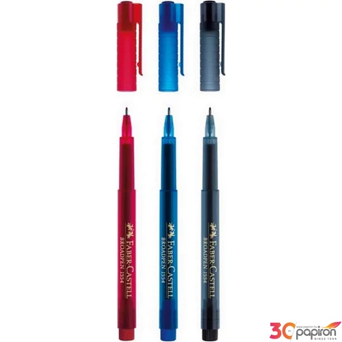 Faber-Castell tűfilc 0,8mm Broadpen 1554 fineliner fekete tűfilc, toll 155499