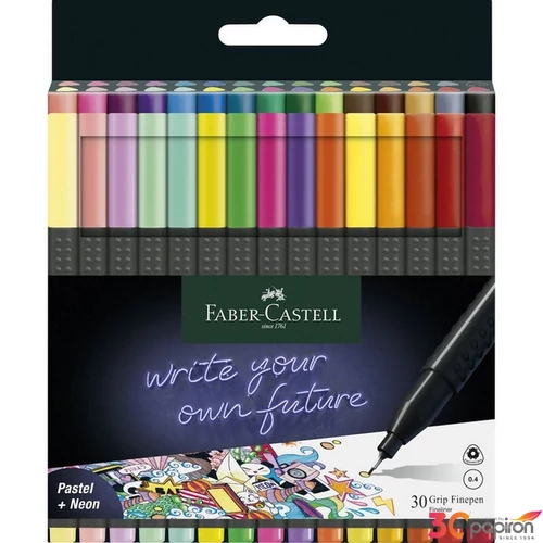 Faber-Castell tűfilckészlet 30db-os, 0,4mm Grip