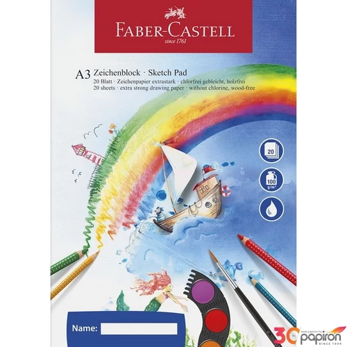 Faber-Castell vázlatfüzet A3 100gr 20ív prémium minőségű termék 212048