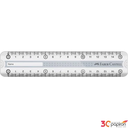 Faber-Castell Vonalzó Grip 15cm, szürke