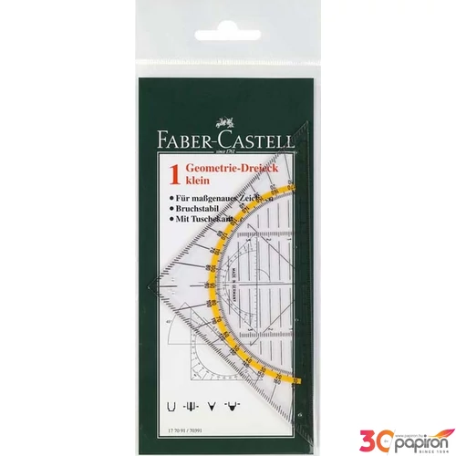 Faber-Castell Vonalzó Műszaki háromszögkicsi geometriai (14cm) prémium minőségű termék 177091