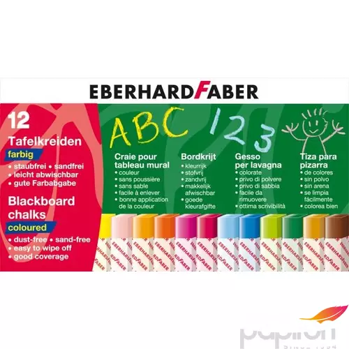 Eberhard Faber táblakréta szín 12db színes készlet E526000