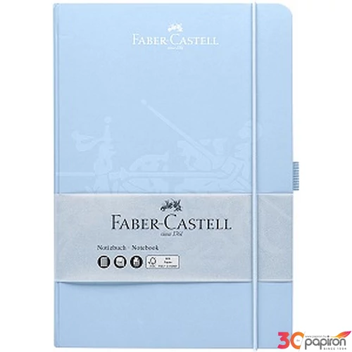 Faber Castell A/6 jegyzetfüzet égkék, 194 lapos kockás tolltartóval