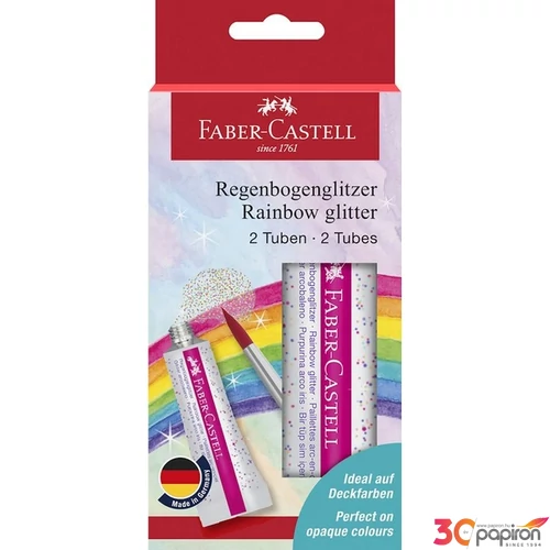Faber Castell csillámragasztó0 Szivárványos, 2db-os 12ml. BL. 2024 