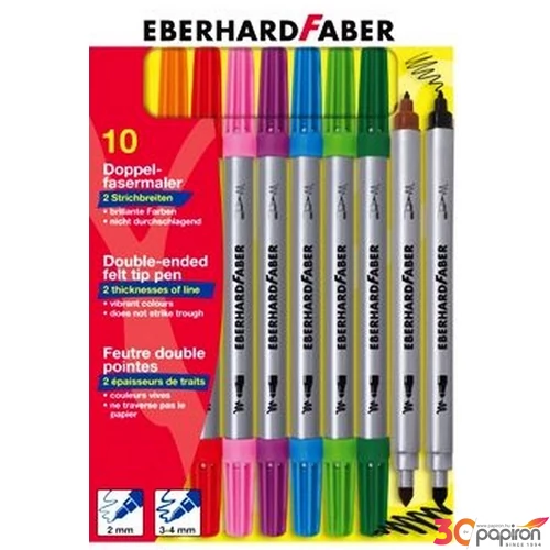 Eberhard Faber filckészlet 10db duplavégű Eberhard Faber E550010
