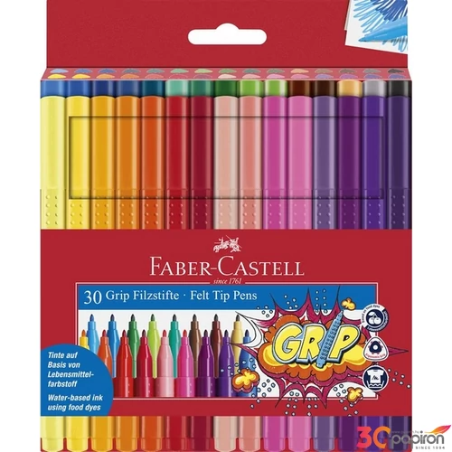 Faber Castell filctoll készlet 30db-os, Grip Felt tip pens