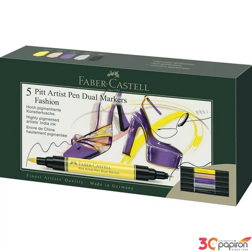 Faber Castell filctoll készlet AG-Kétvégű művész filctoll  5db-os PITT DIVAT