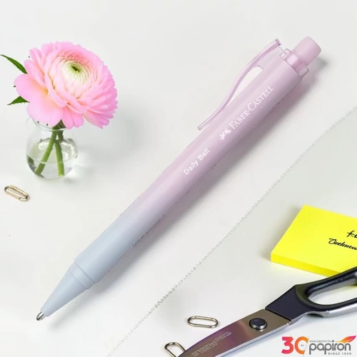 Faber Castell golyóstoll DAILY BALL színátmenetes égkék-rózsa XB-s heggyel