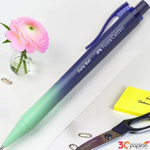 Faber Castell golyóstoll DAILY BALL színátmenetes türkiz-kék XB-s heggyel