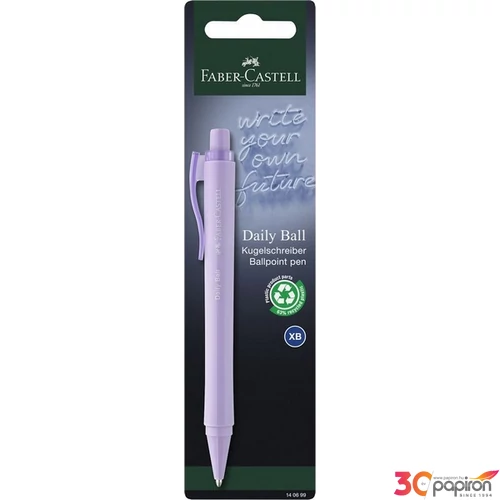 Faber Castell golyóstoll DAILY BALL XB-s heggyel kl BL. 2024 (fekete,lila,égkék)