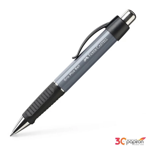 Faber Castell golyóstoll GRIP PLUS BALL M-es heggyel kőszürke 140789