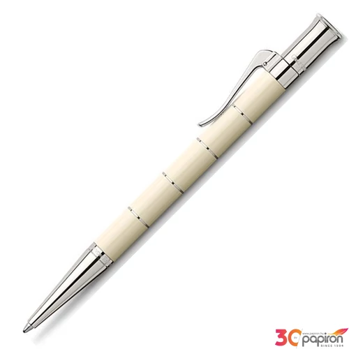 Faber Castell golyóstoll KÉK T GVFC Classic Anello platina bevonatú elefántcsont csavar mechanikával 145690