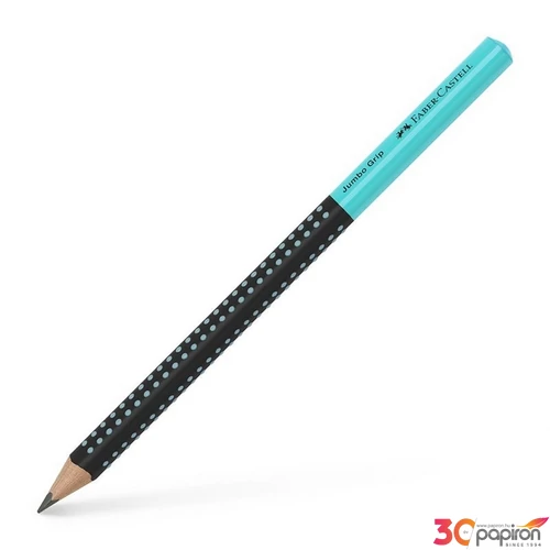 Faber Castell grafitceruza GRIP Jumbo kéttónusú fekete/türkiz HB