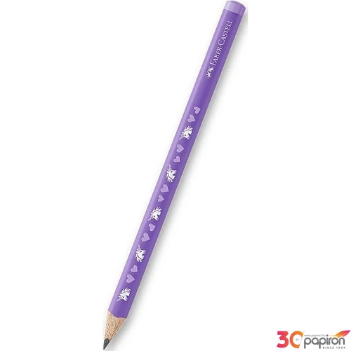 Faber Castell grafitceruza HB hárumszögletű jumbo , unikornis, lila