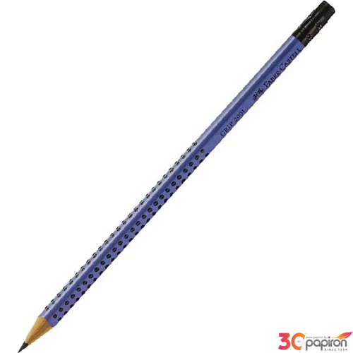 Faber Castell grafitceruza B Grip 2001 kék test fekete radírral