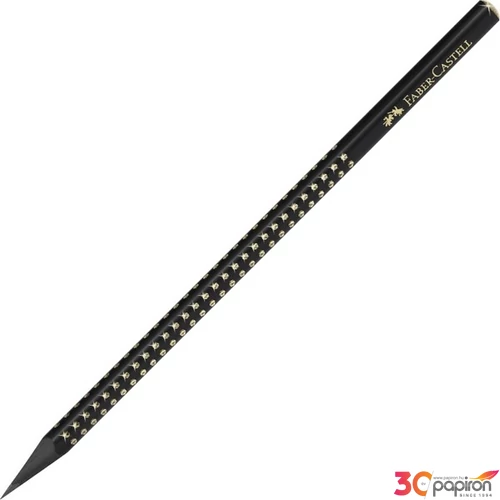 Faber Castell grafitceruza SPARKLE gyöngyházfényű fekete - ARANY HB=B