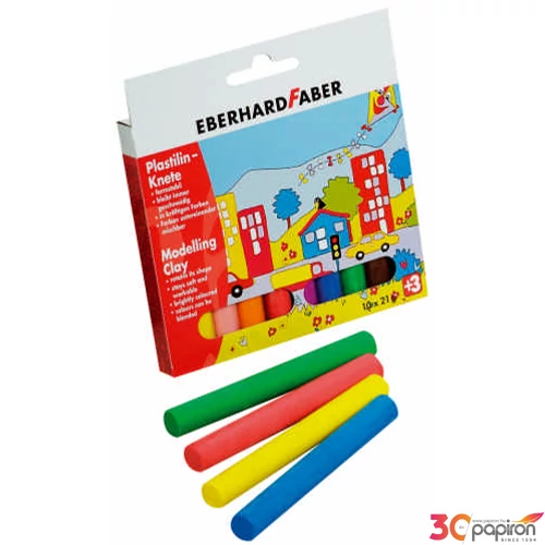 Eberhard Faber gyurma színes 10db plasztik E572011