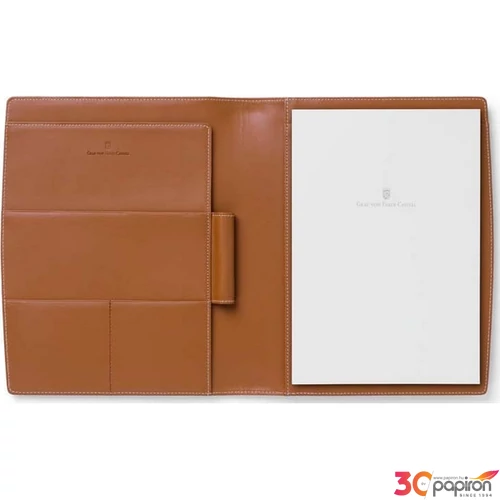 Faber Castell konferenciamappa GVFC A/5 szemcsés borjúbőrből konyak színű (236x194x24mm) 118928