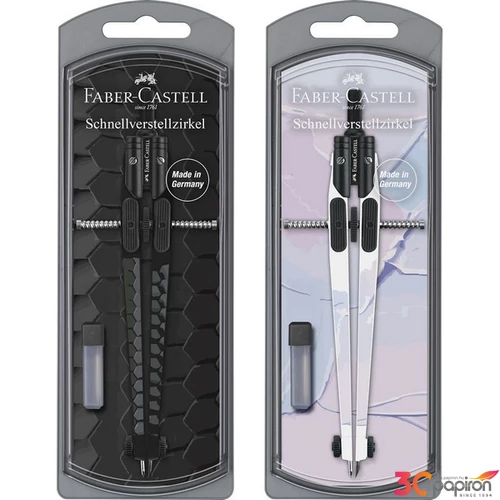 Faber Castell körző készlet gyorsállítóval SÖTÉT