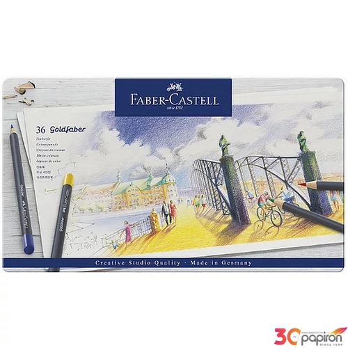 Faber-Castell művészceruza 36db AG-ceruza Goldfaber fém dobozban 114736
