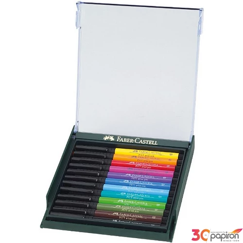 Faber-Castell művész filc 12-e AG-Művész filc Pitt Brush - fényes 267421