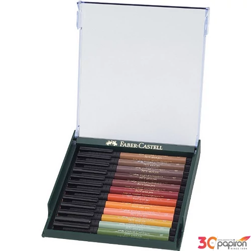 Faber-Castell művész filc 12-e AG-Művész filc Pitt Brush - földszínű 267422