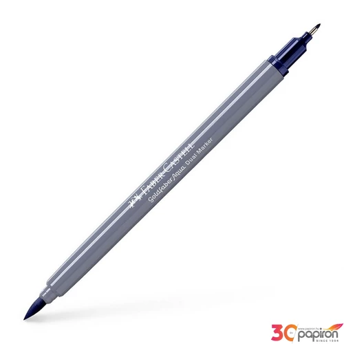 Faber Castell művész filctoll AG-Kétvégű aquarell filctoll indatrén kék 247 Goldfaber Aqua
