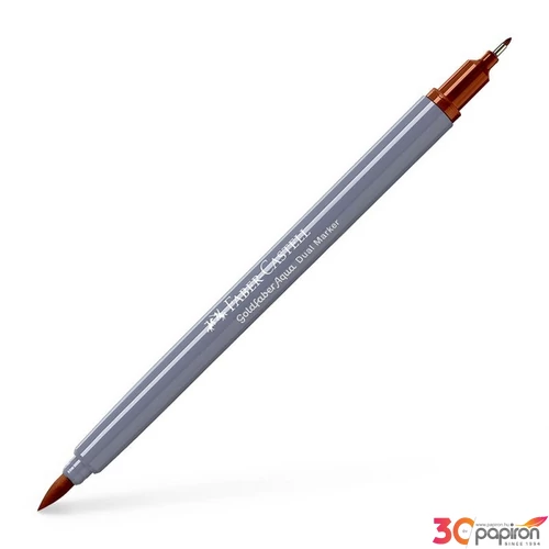 Faber Castell művész filctoll AG-Kétvégű aquarell filctoll égetett okker 187 Goldfaber Aqua