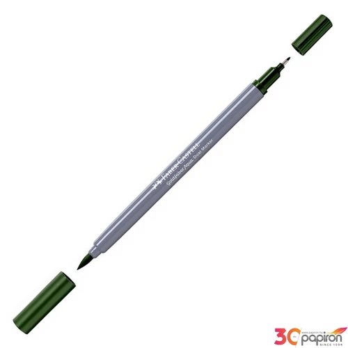 Faber Castell művész filctoll AG-Kétvégű aquarell filctoll fenyőzöld 267 Goldfaber Aqua