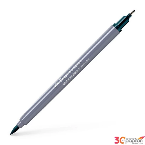 Faber Castell művész filctoll AG-Kétvégű aquarell filctoll mély kobaltzöld 158 Goldfaber Aqua