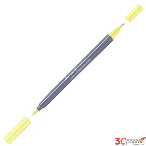 Faber Castell művész filctoll AG-Kétvégű aquarell filctoll világossárga 104 Goldfaber Aqua