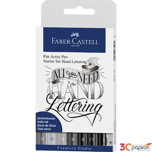Faber-Castell művész filc 9-es AG-művész filc PITT 9db kezdő készlet PITT artist pen 267118