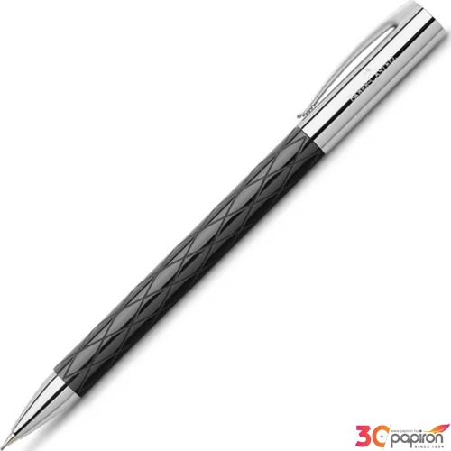 Faber-Castell nyomósiron FC-Töltőceruza Ambition nemesgyanta test Rhombus fekete csavar mechanikával 13890