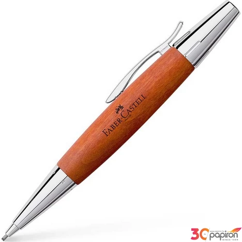 Faber-Castell nyomósiron FC-Töltőceruza E-motion körtefa/krómozot t fém test barna csavar mechanikával 138